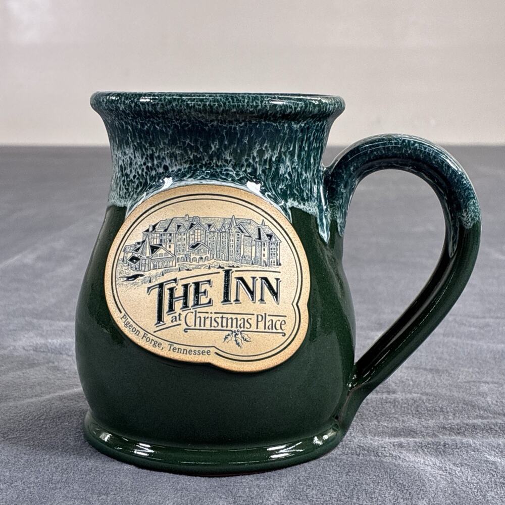 The Inn At Christmas Place Pigeon Forge TN Grn Deneen Pottery Stoneware Mug 2019